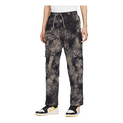 (WMNS) Air Jordan (Her)itage Tie Dye Lacing Straight Long Pants/Pants Olive Grey DM5232-040