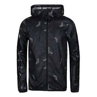 adidas neo Men Sports Overcoat Wind-Proof Jacket Black DM2156