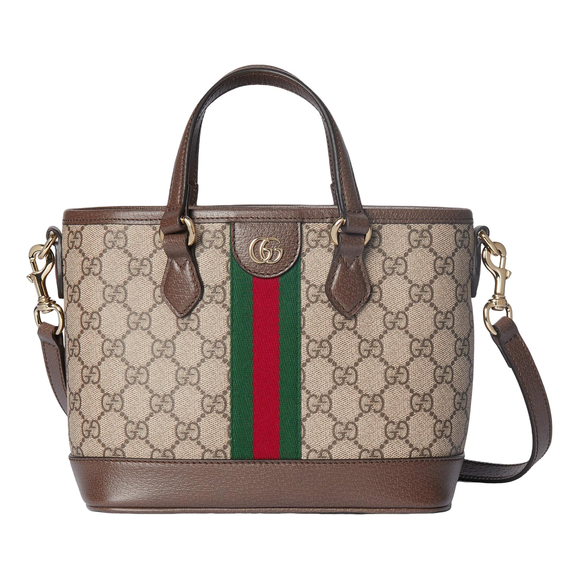 (WMNS) Gucci Ophidia Small Tote Bag 'Beige Dark Brown' 836848-FAE0J-9867