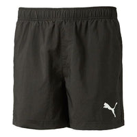 PUMA Embossed Logo Fleece Shorts 'Black White' 592975-01