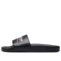 Balenciaga Wave Logo Slippers Sandals Black 530562WAM001091