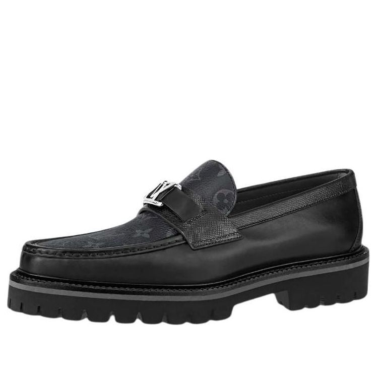 LOUIS VUITTON Major Loafers 'Black Monogram'  1A8YIO