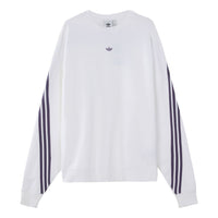 adidas originals Side Stripe Loose Pullover White FM1519