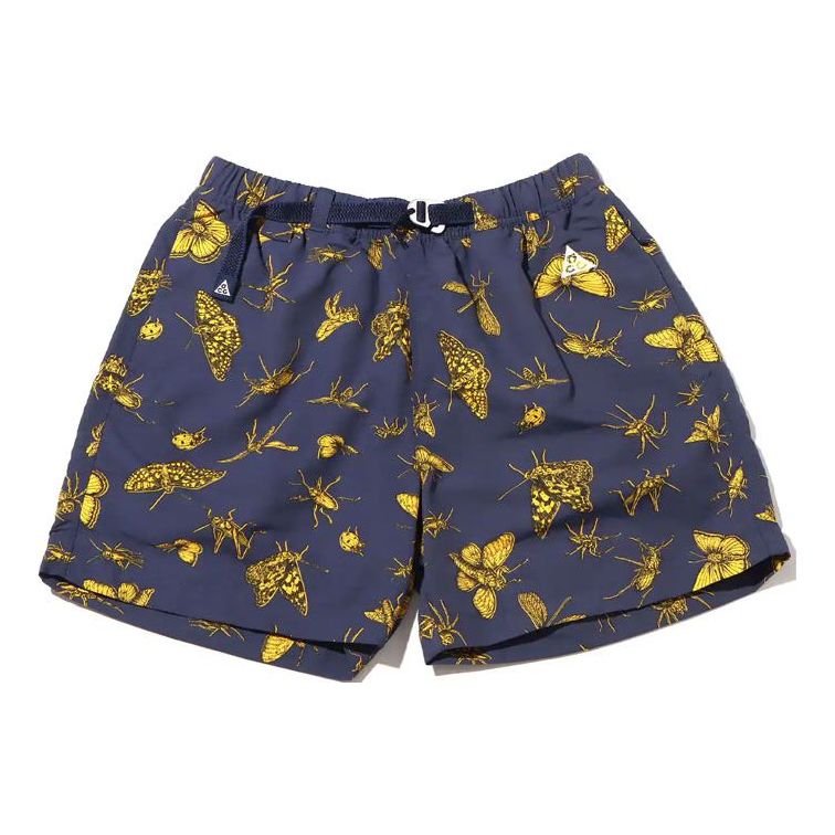 Men's Nike Animal Full Print Athleisure Casual Sports Shorts Blue DR5736-437