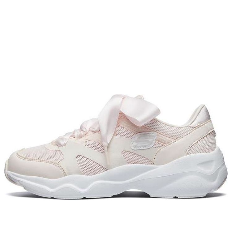 (WMNS) Skechers D'Lites Airy Low Top Sneakers Pink/White 66666203-WPK