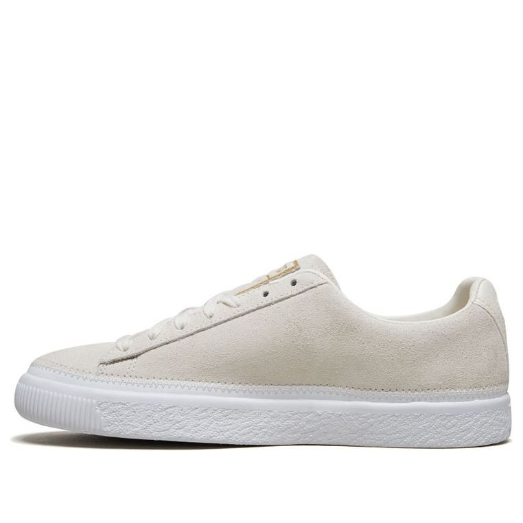 PUMA SUEDE TRIM Retro Low Tops Casual Skateboarding Shoes Unisex Creamy White 369639-04