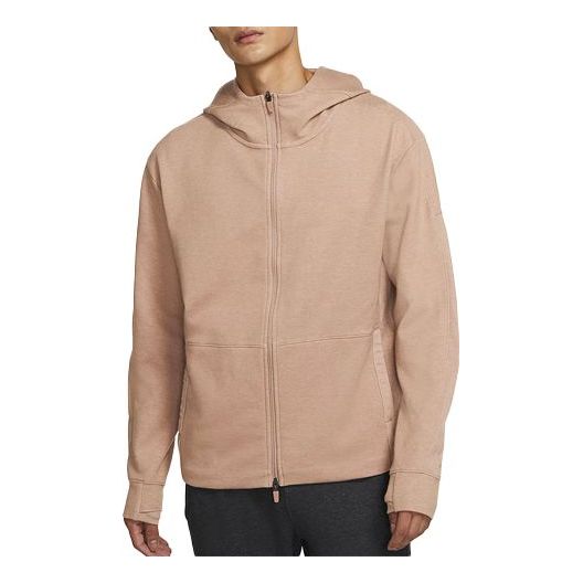 Nike Yoga Cardigan Training Hooded Jacket Khaki CU6261-283