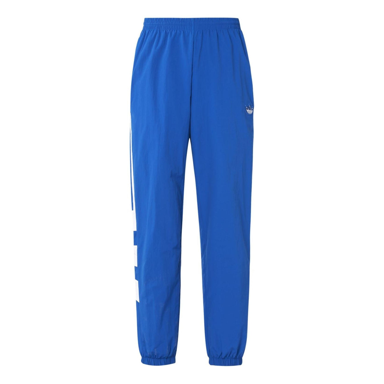 adidas Balanta Track Pants Splicing Contrasting Colors White Blue Bundle Feet Blue ED7128