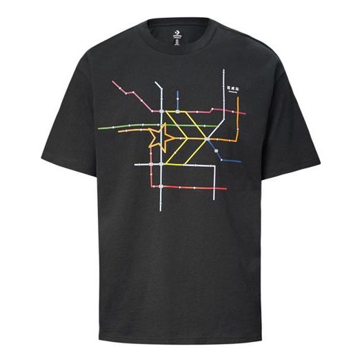 Men's Converse City Series Sports Short Sleeve Black 10020851-001