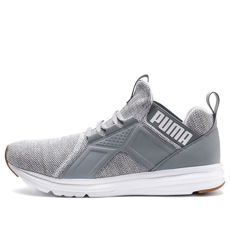 PUMA Enzo Knit Low-top Running Shoes Grey/White 191635-06