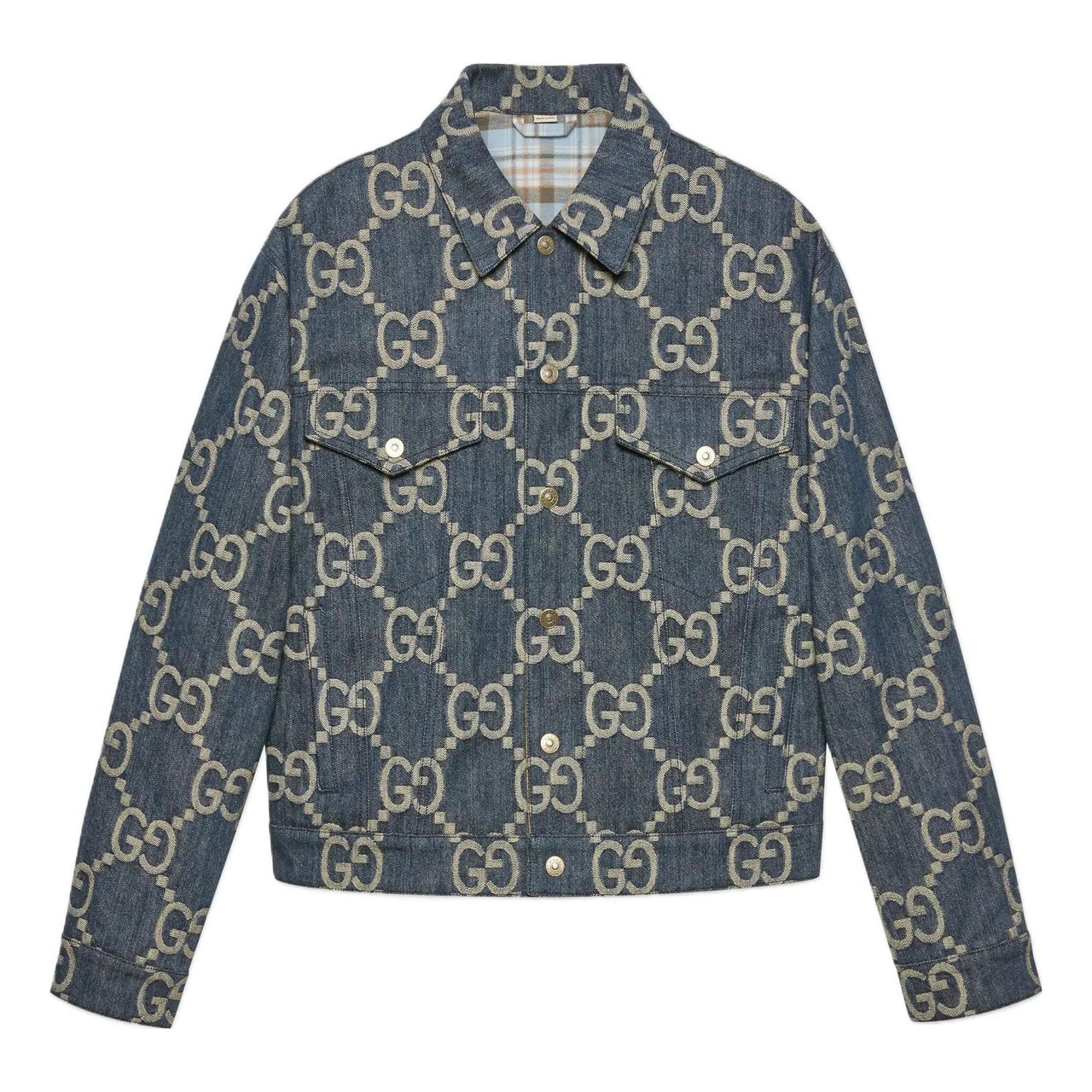 Gucci Jumbo GG Denim Jacket 'Blue Ivory' 674338-XDBTY-4492