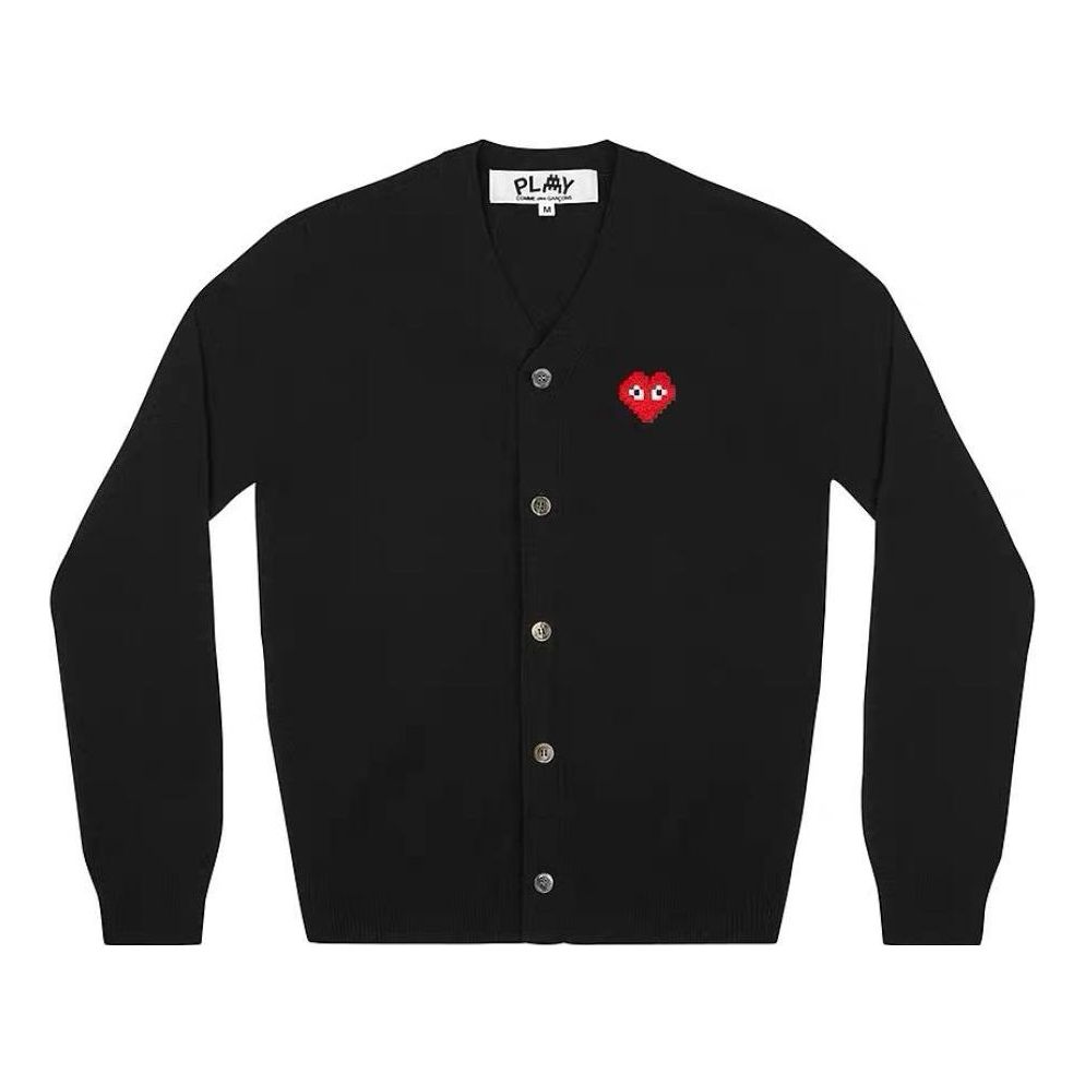 (WMNS) COMME des GARCONS PLAY Cardigan Invader Emblem 'Black' AZ-N083-051-1