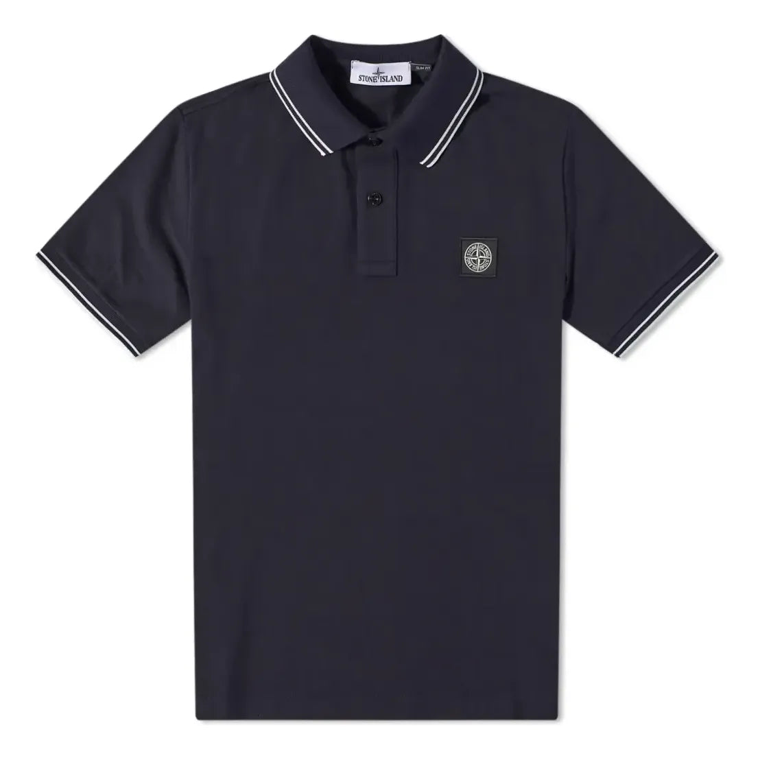 STONE ISLAND Patch Tipped Polo Shirt 'Navy' 101522S18-V0020