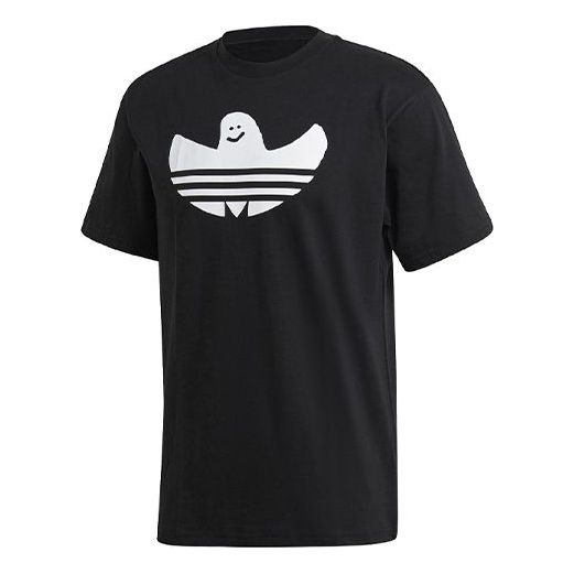 adidas originals Logo Letter Print Short Sleeve Black GK2905