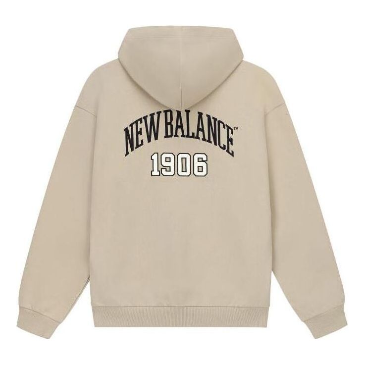 New Balance Varsity Fleece Hoodie 'Beige Black' 5CD38831-LBE
