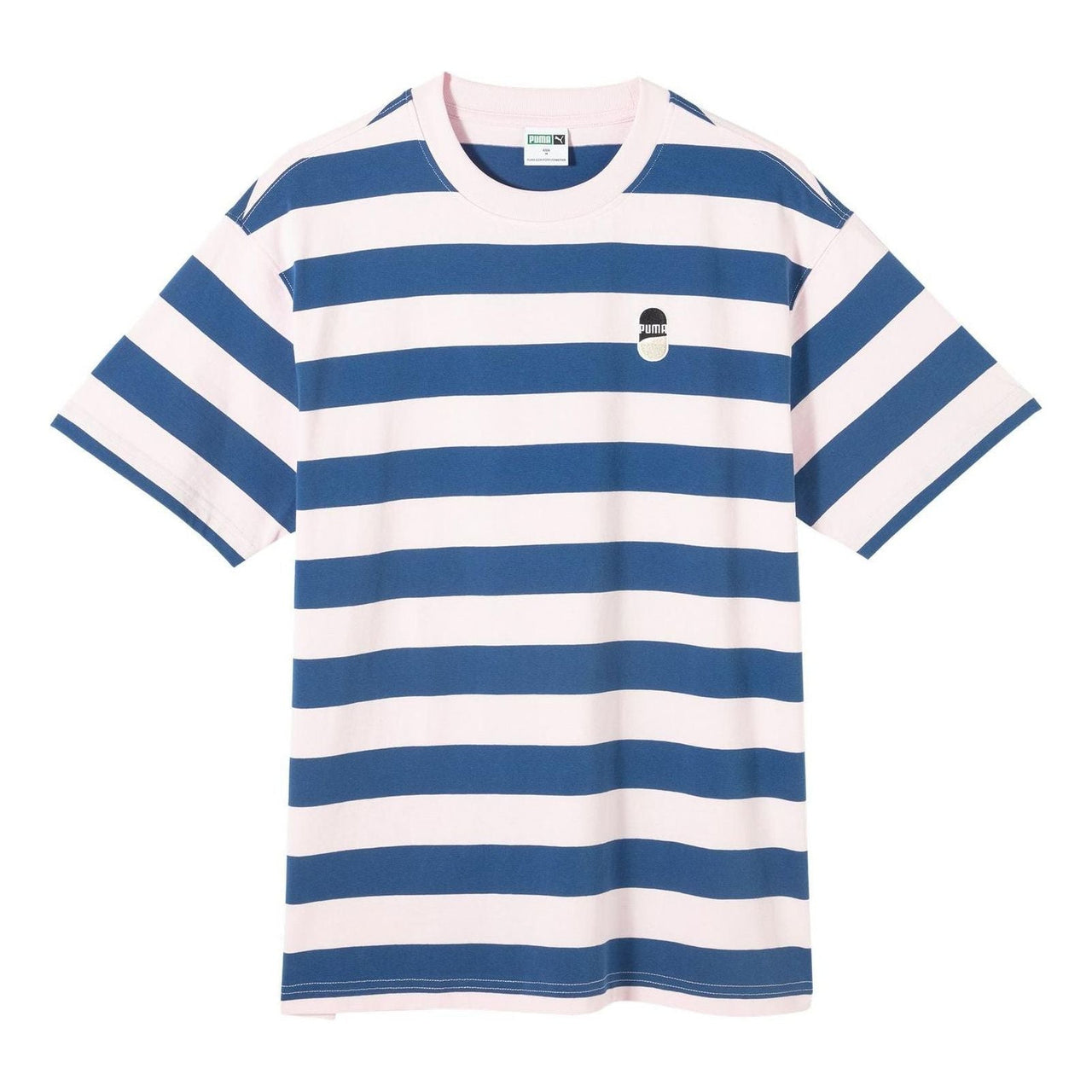 PUMA Downtown Striped T-shirt 'Blue White' 630115-93