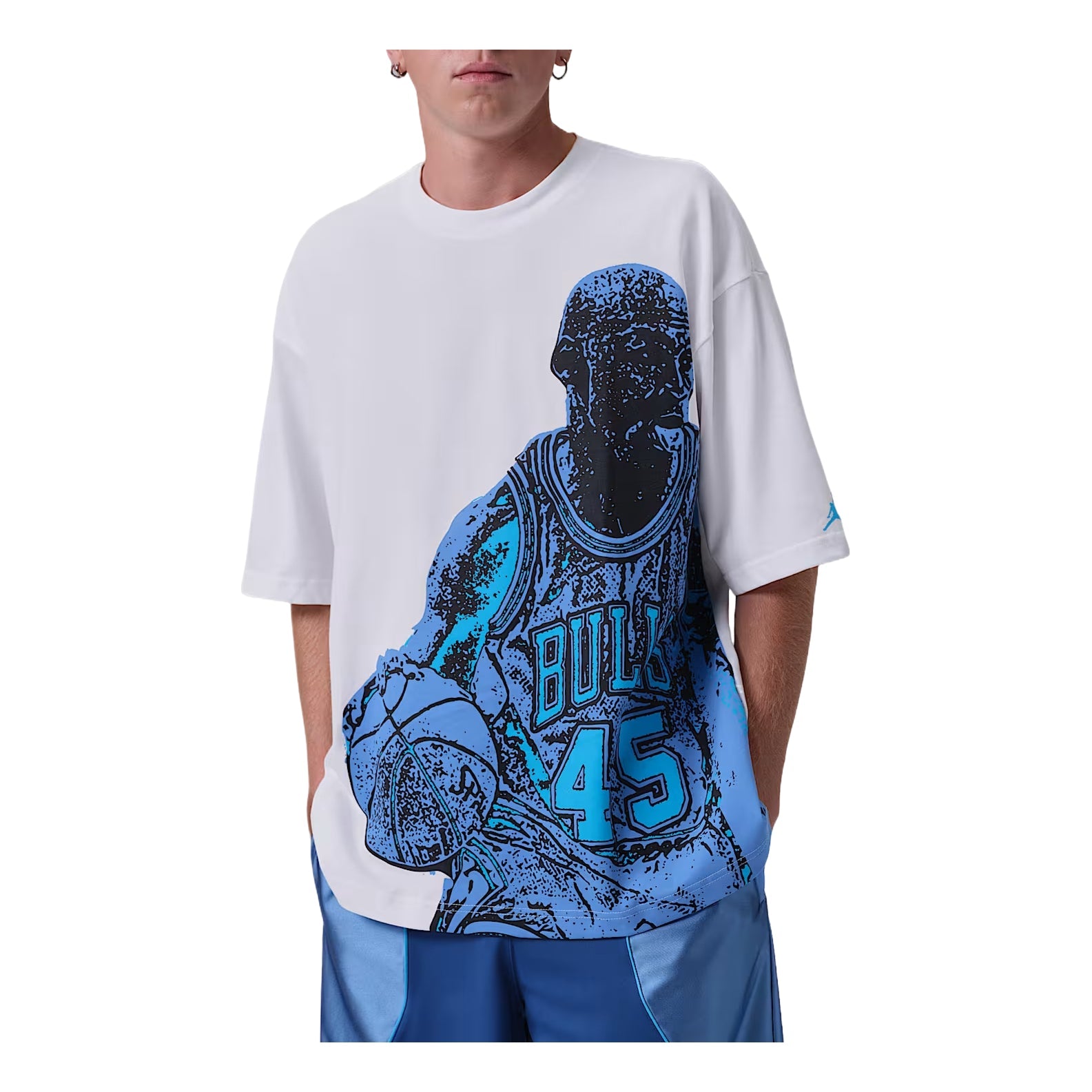 Jordan Sport Dri-FIT Graphic T-Shirt 'White Blue Beyond' IV4900-100