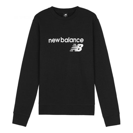 (WMNS) New Balance Classic Core Fleece Crew 'Black' WT03811-BK