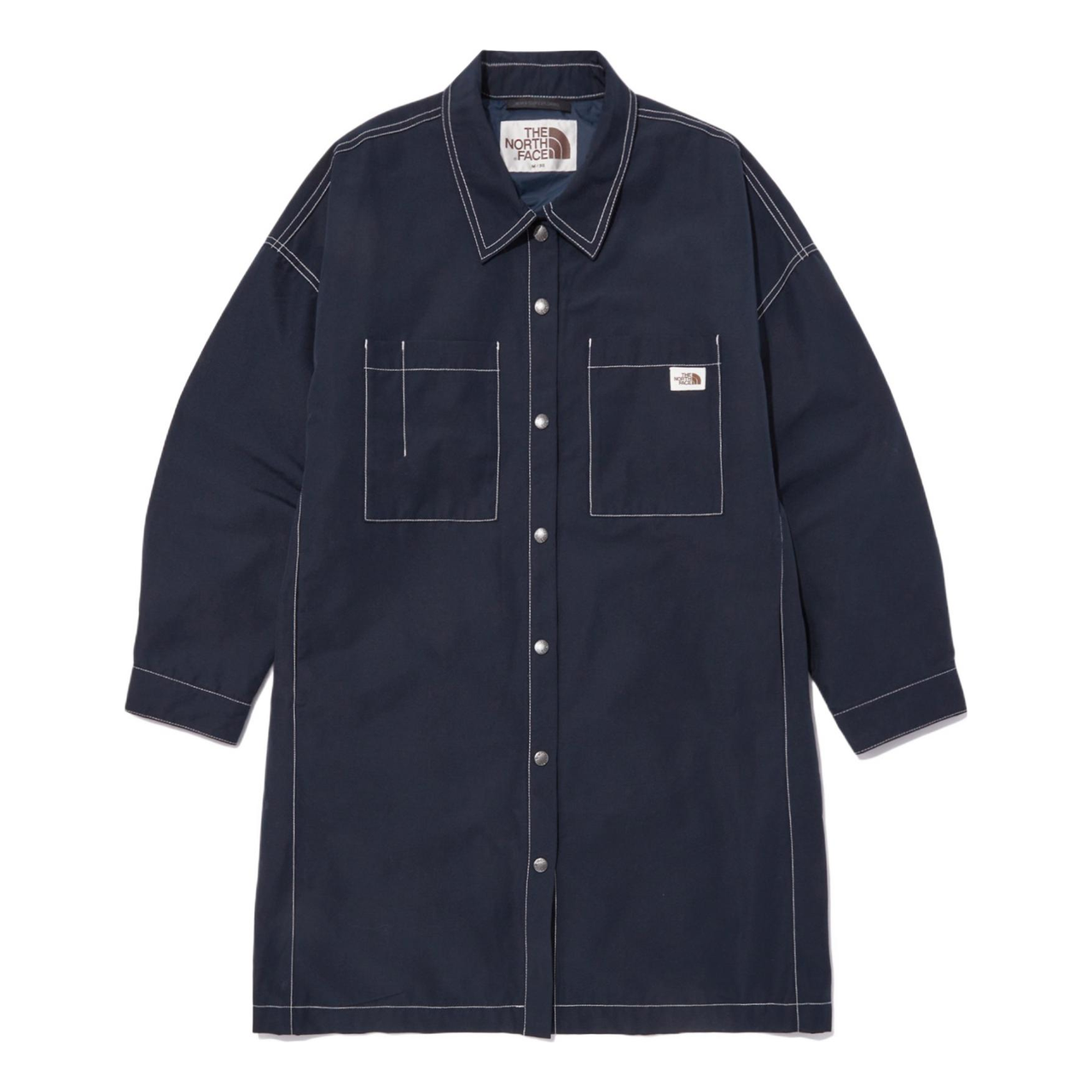 (WMNS) THE NORTH FACE Street Style Plain Long Jacket 'Blue' NJ3BN81J