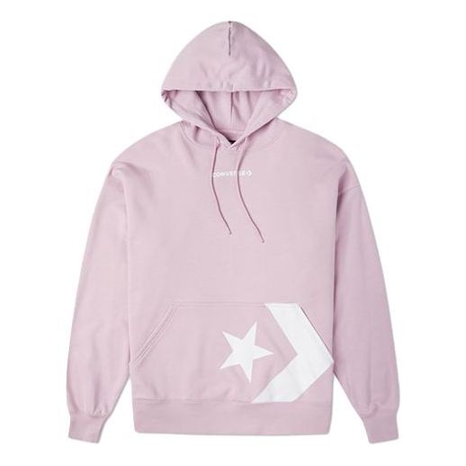(WMNS) Converse Star Chevron Pocket Hoodie 'Pink' 10023083-A02