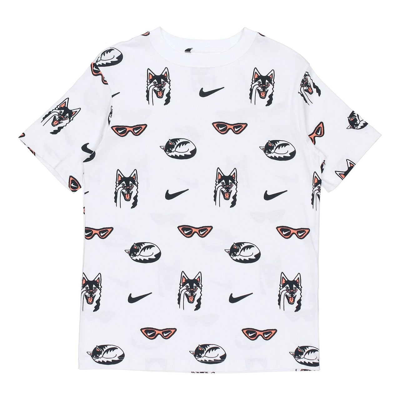 (WMNS) Nike AS W Nike Sportswear BF Dog AOP White DJ1833-100
