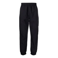 Men's Off-White FW21 Solid Color Casual Long Pants/Trousers Loose Fit Black OMCA164F21FAB0021010