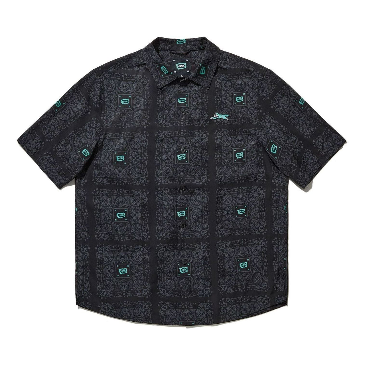 Li-Ning x BBC ICECREAM All-Over Print Shirt 'Black' ASHU499-1