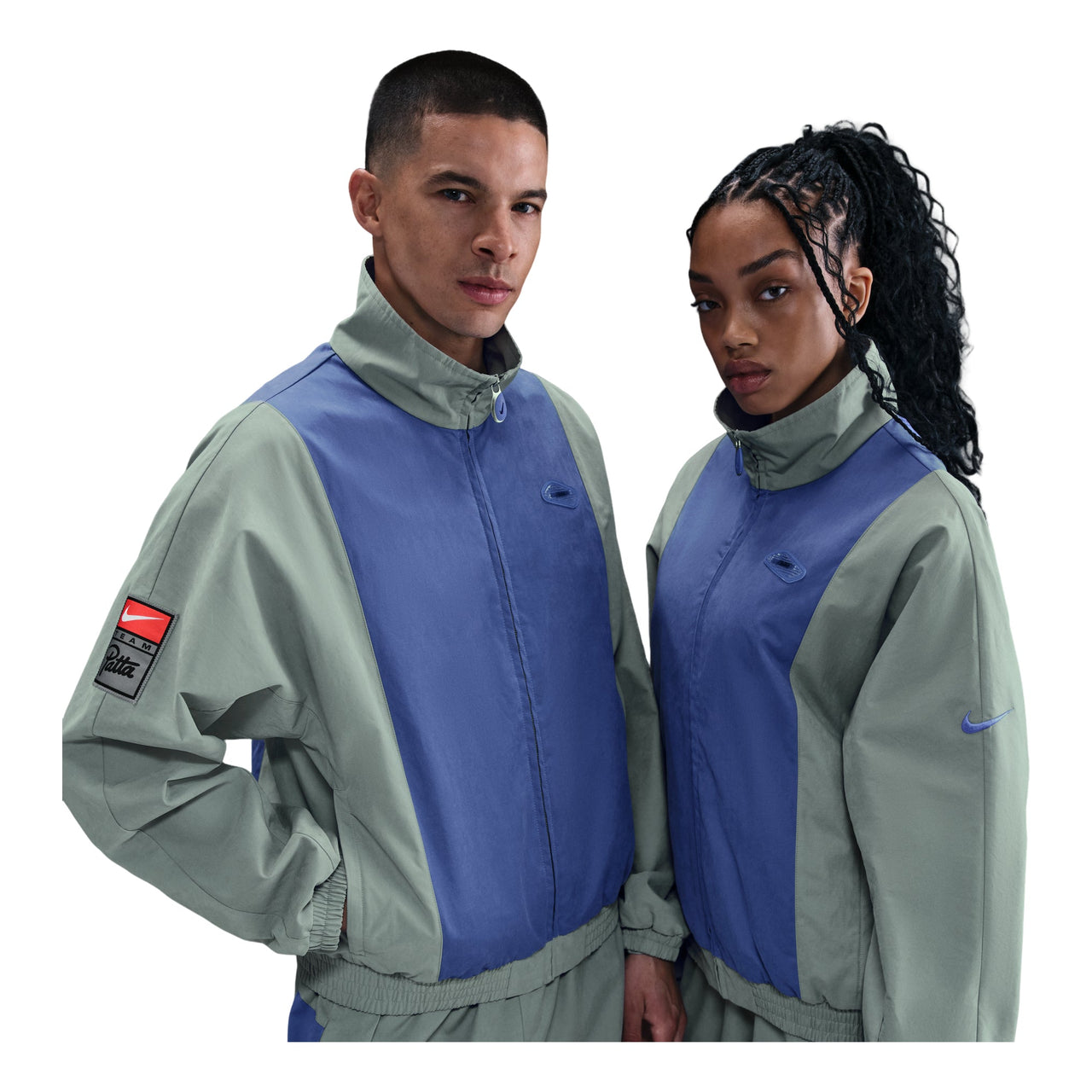 Nike x Patta Track Jacket Asia Sizing 'Grey Blue' HJ0713-073