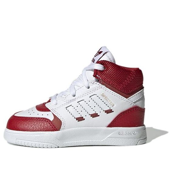 (TD) adidas originals Drop Step Shoes White/Red EE8775