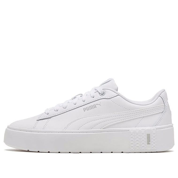 (WMNS) PUMA Smash Platform V2 'Triple White' 373035-01