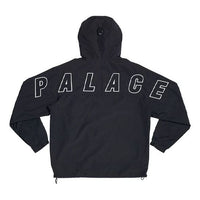 PALACE Volume Jacket Contrasting Colors Back Alphabet Printing Hooded Jacket Unisex Black P18JK068