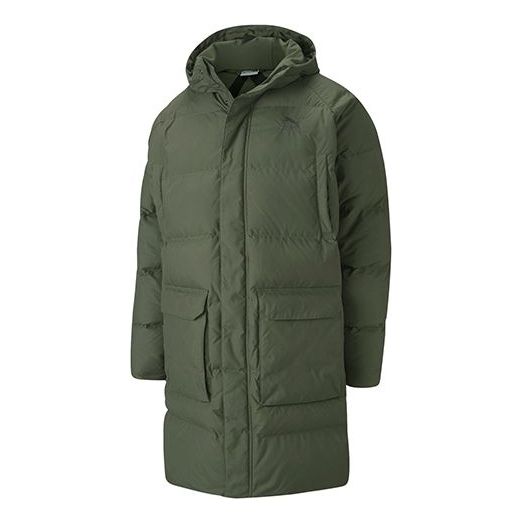 PUMA Classics Long Down Jacket 'Army Green' 599309-64