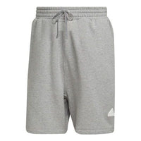 Men's adidas New Fl Shorts Solid Color Casual Straight Sports Gray HN1932