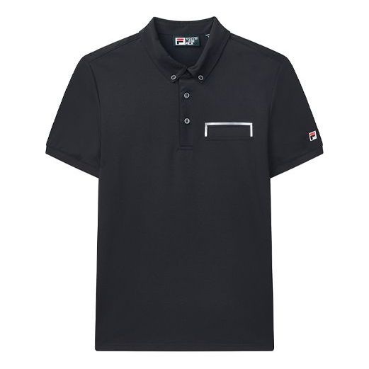 FILA Casual Sports Breathable Short Sleeve Polo Shirt Navy Blue F11M028128G-NV