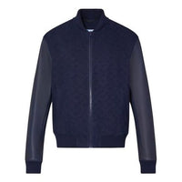 Men's LOUIS VUITTON SS21 Printing Long Sleeves Jacket Navy Blue 1A8R1T