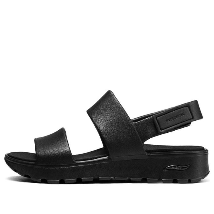 (WMNS) Skechers Arch Fit Footsteps Foamies 'Black' 111380-BBK