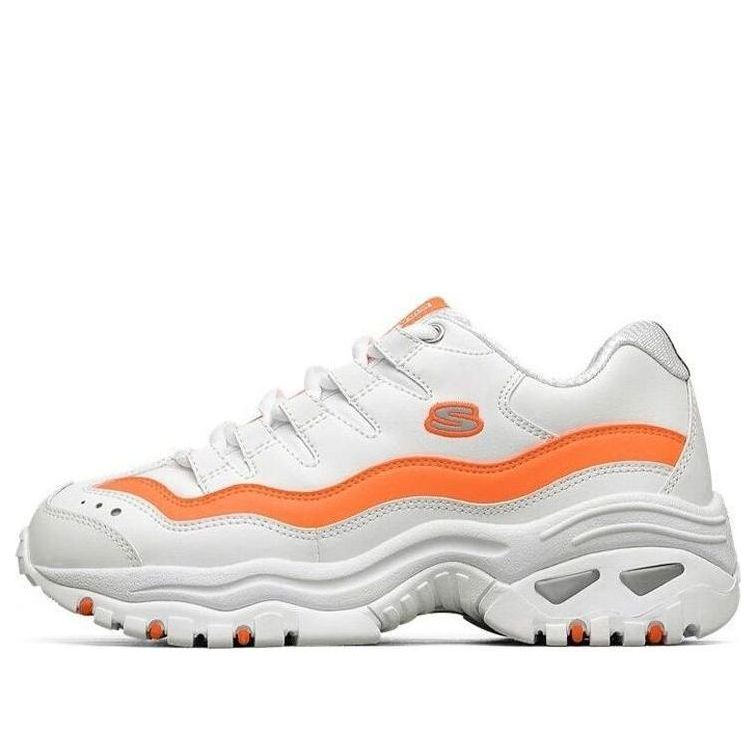 (WMNS) Skechers Energy-Over Joy Low-Top Running Shoes White/Orange 13412-WOR