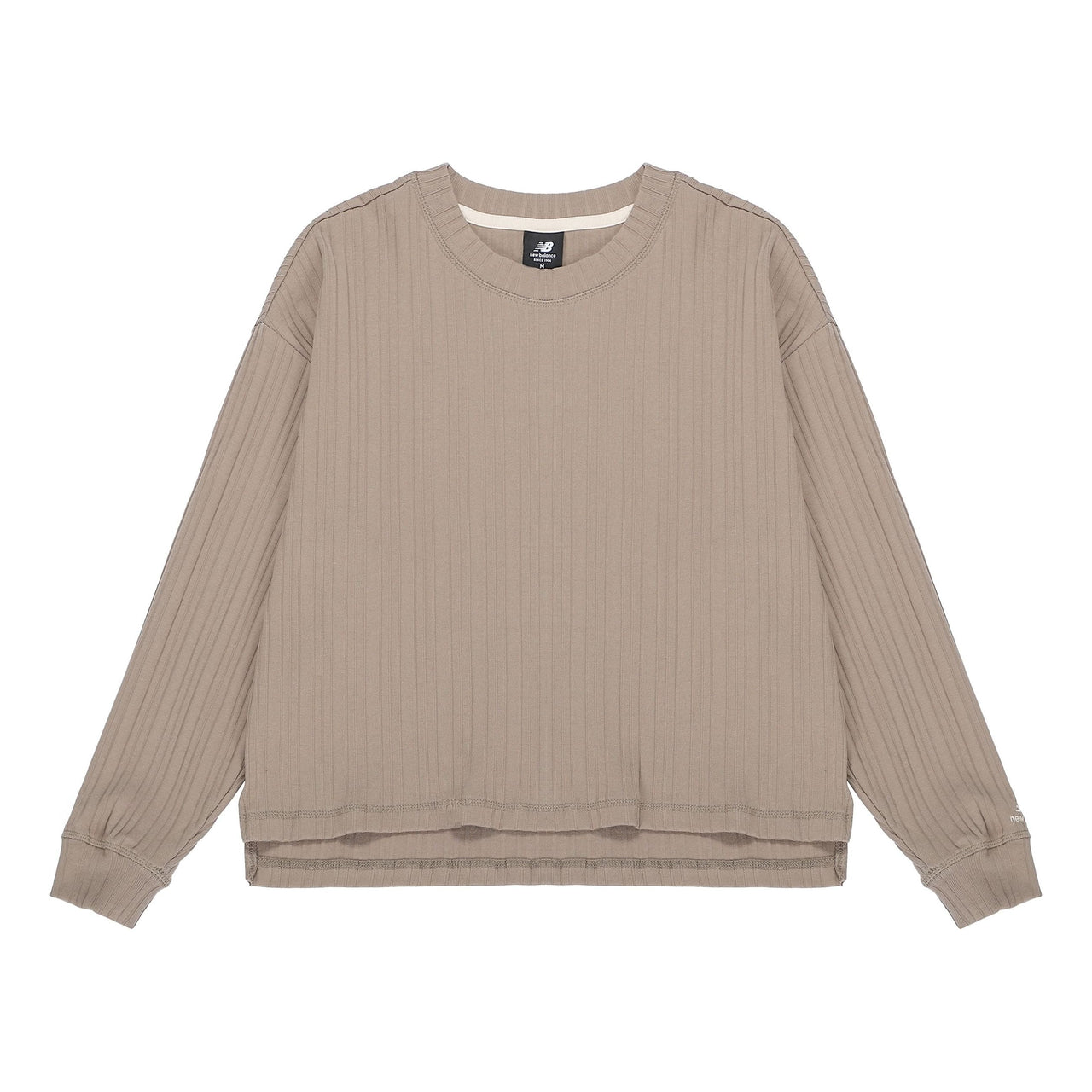 (WMNS) New Balance Casual Rib-Knit Top 'Brown' AWT23319-DRI
