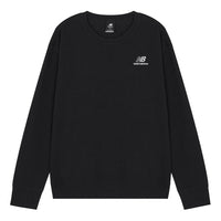New Balance SS22 Embroidered Logo Sports Round Neck Pullover Black UT21501-BK