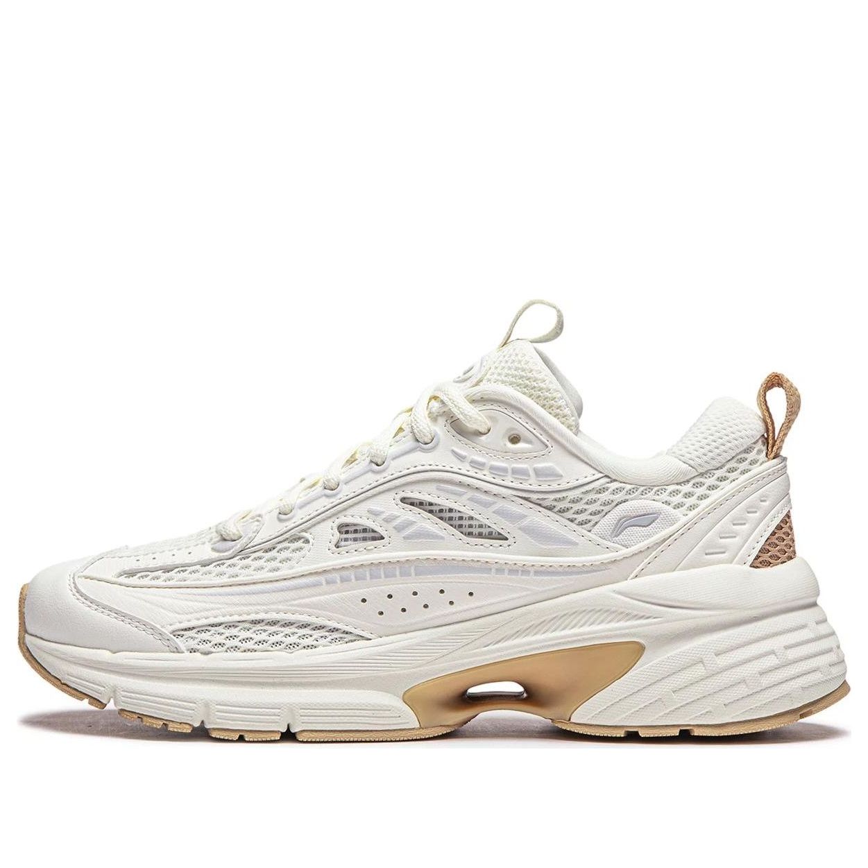 (WMNS) Li-Ning Starlit Lite 'White Khaki' AGCU052-3