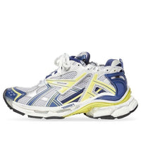 Balenciaga Runner Sneakers 'White Blue Yellow Mesh and Nylon' 677403W3RB59174