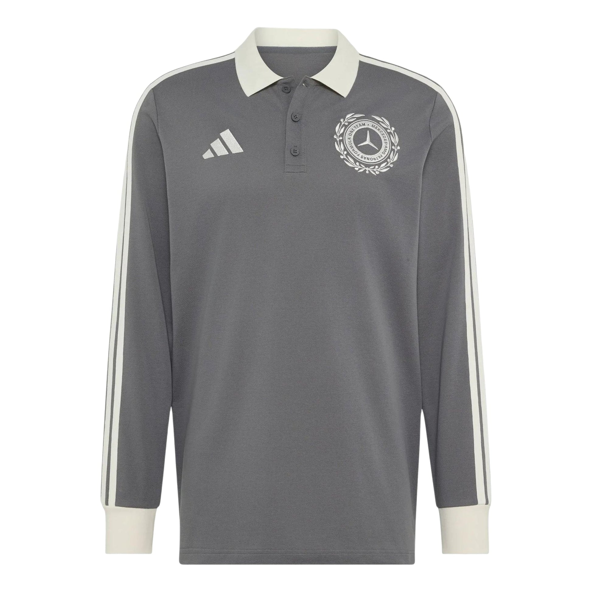 adidas x Mercedes - AMG Petronas Formula 1 Team Silver Arrows Icon Polo Asia Sizing 'Granite' KS2243