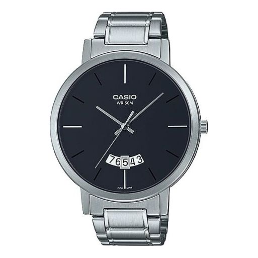 Men's CASIO Dress Series Casual Calendar Watch Mens Black Analog MTP-B100D-1EV