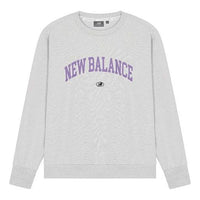 New Balance Logo Printing Round Neck Pullover Couple Style Gray 5CC17083-OA