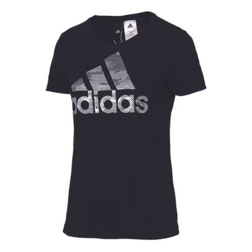 (WMNS) adidas Training Round Neck Short Sleeve Black CD1952