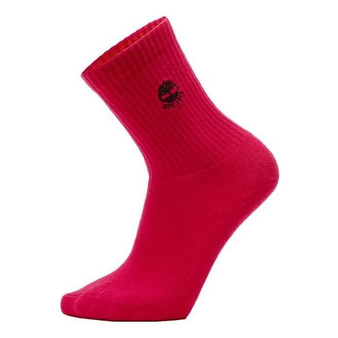 Timberland Logo Quarter Socks 'Fuchsia' A2PYG-A46