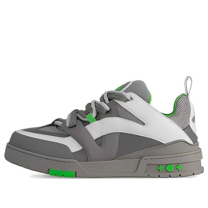 LOUIS VUITTON LV Skate Sneakers 'Grey Green' 1ABZ4R