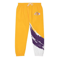 Mitchell & Ness x NBA Paintbrush Warm Up Pants 'Los Angeles Lakers' PWUP3415-LALYYPPPMTWH