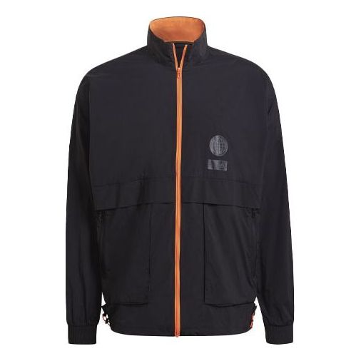 adidas Ub Wb Astro Sports Windproof Stand Collar Jacket Black GU1756