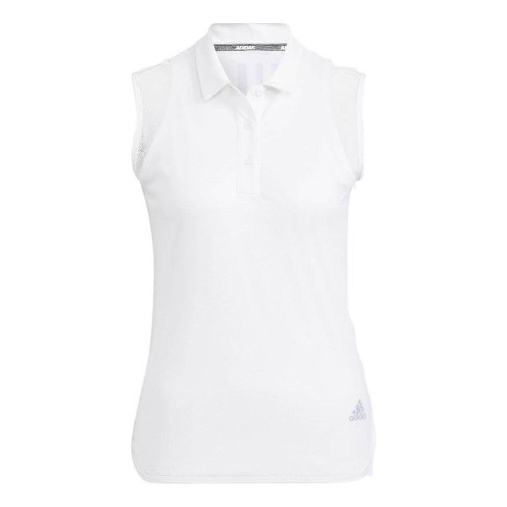 (WMNS) adidas Statement HEAT.RDY Mesh Sleeveless Polo Shirt 'White' HB3540